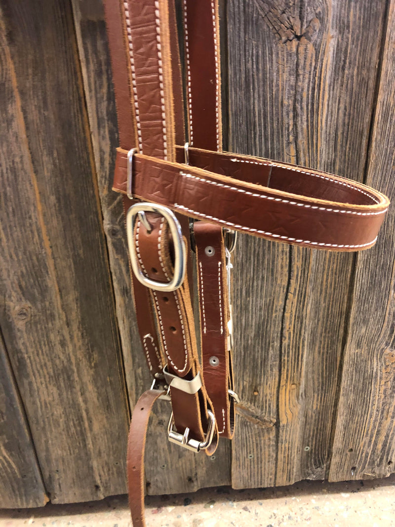 TKRM3 Headstall Leather Wide