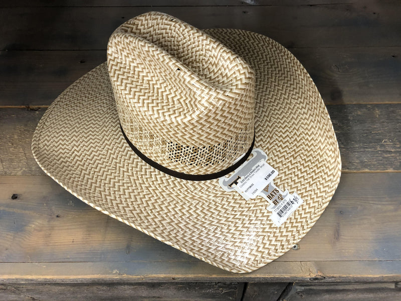 CLT73632 Cowboy Hat Straw Twister Beige