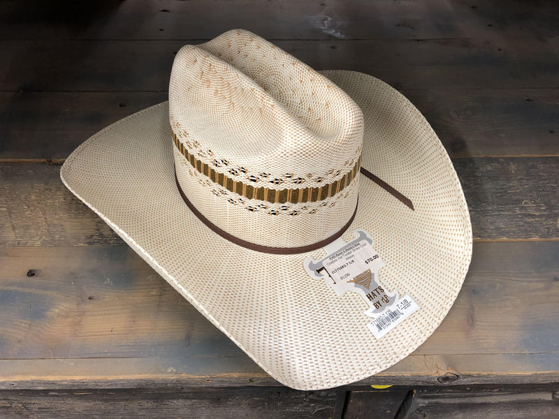 CLT71682-6 7/8 Cowboy Hat Twister Straw Color Weave